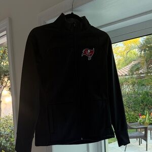 Women's Black Jacket with Tampa Bay Bucaneers Logo